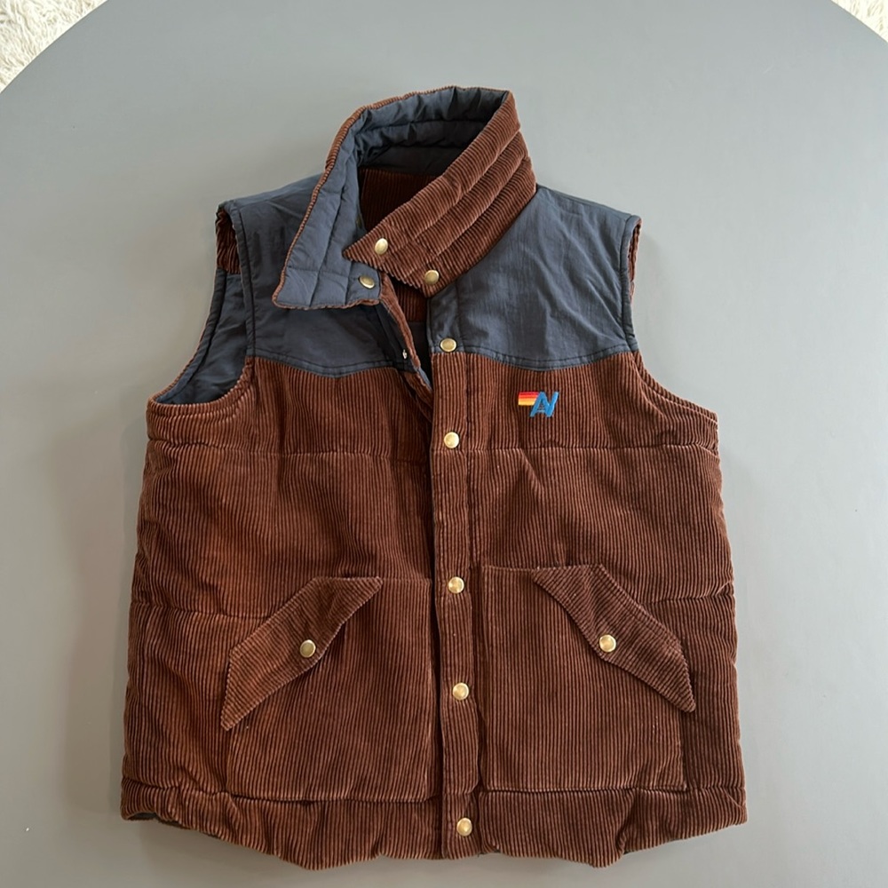 Unisex Aviator Nation reversible vest.